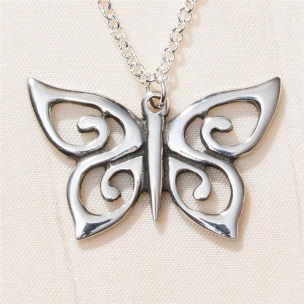Spiral Butterfly Necklace